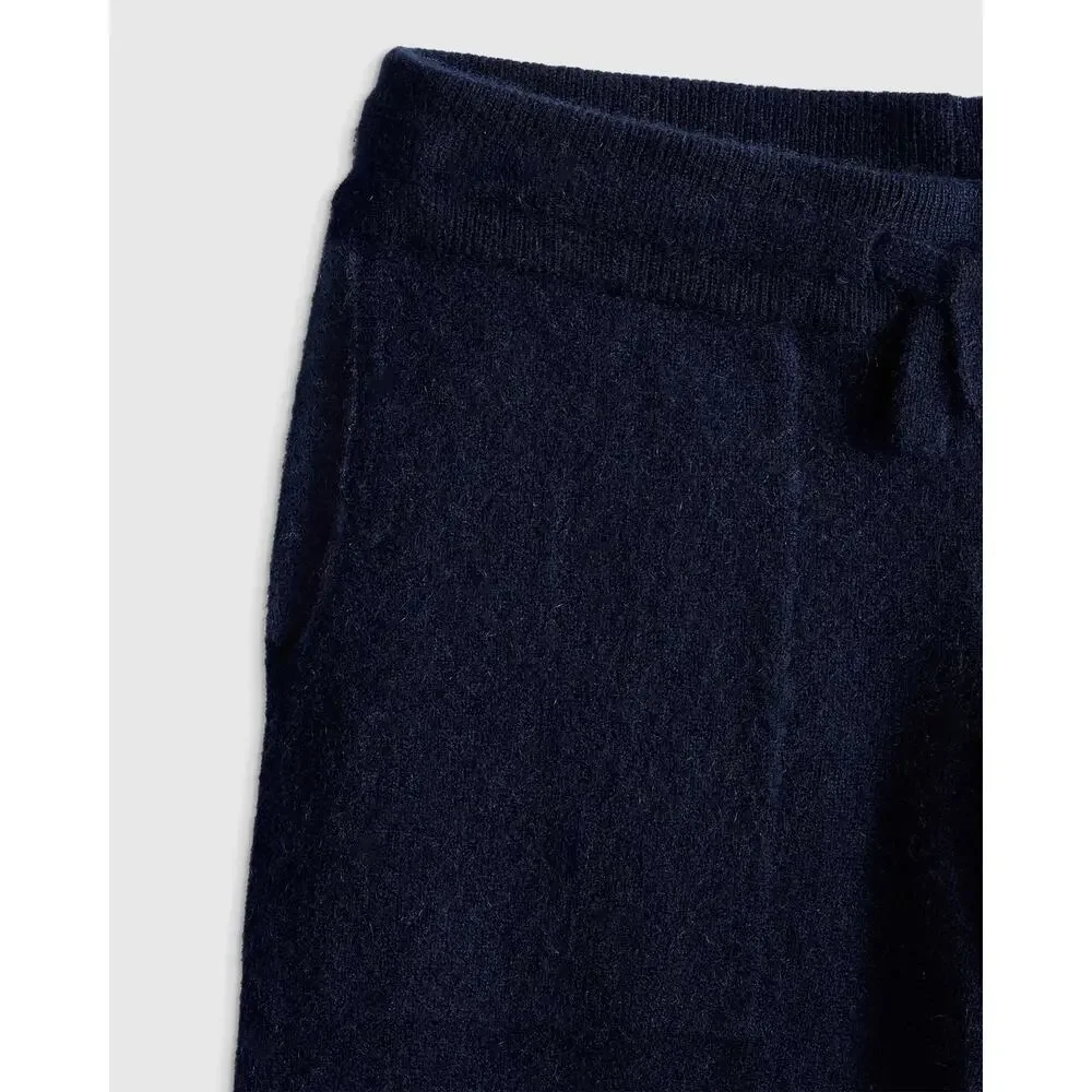 NWT Quince Washable Cashmere Jogger Navy Blue Size 12